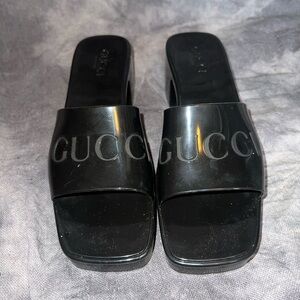 Gucci rubber sandals